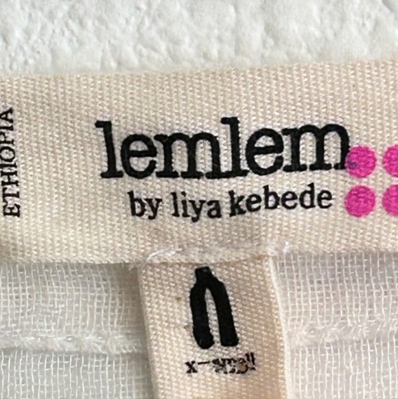 LemLem Revolve Long Sleeve V-Neck Hand Woven Wool/Acrylic Striped Tunic Size XS - Picture 3 of 4